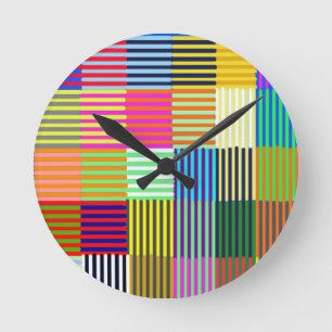 Horloge Ronde Optique inspirée par Bauhaus
