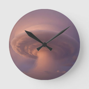 Horloge Ronde Orage supercellulaire géant Champignon Nuage