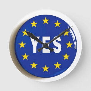 Horloge Ronde Oui à l'UE - séjour dans l'Union européenne