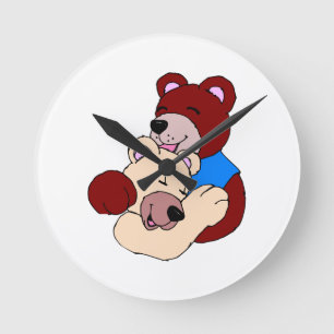 Horloge Ronde Ours Croustillants