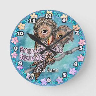 Horloge Ronde Owl Journey