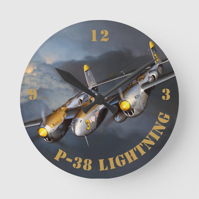 Horloge Ronde P-38 Éclair (Recto)