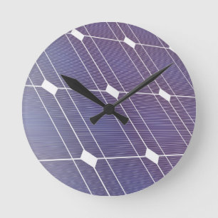 Horloge Ronde Panneau solaire