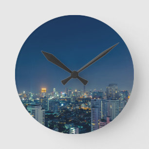 Horloge Ronde Panorama nocturne de Bangkok
