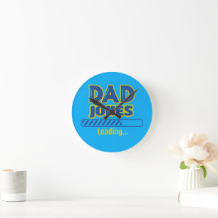 Horloge Ronde Papa plaisante Chargement