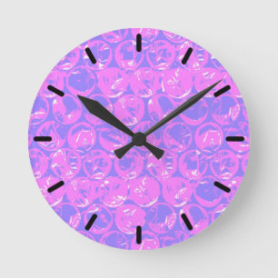 Horloge Ronde Papier à bulle d'art pop