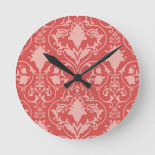 Horloge Ronde Papier peint antique de rouleau