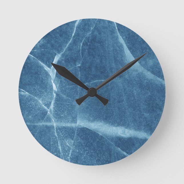 Horloge Ronde Papier peint en verre cassé (Recto)