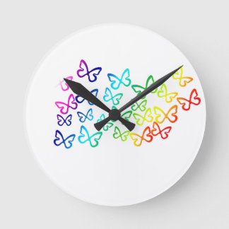 Horloge Ronde papillon