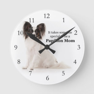 Horloge Ronde Papillon Maman