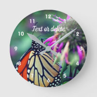 Papillon Monarque Sur Fleur Personnalisé