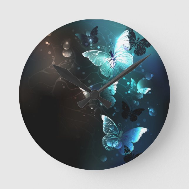 Horloge Ronde Papillons de nuit (Recto)