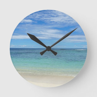 Horloge Ronde paradis tropical