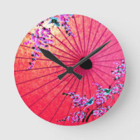 parasol oriental japonais floral rose