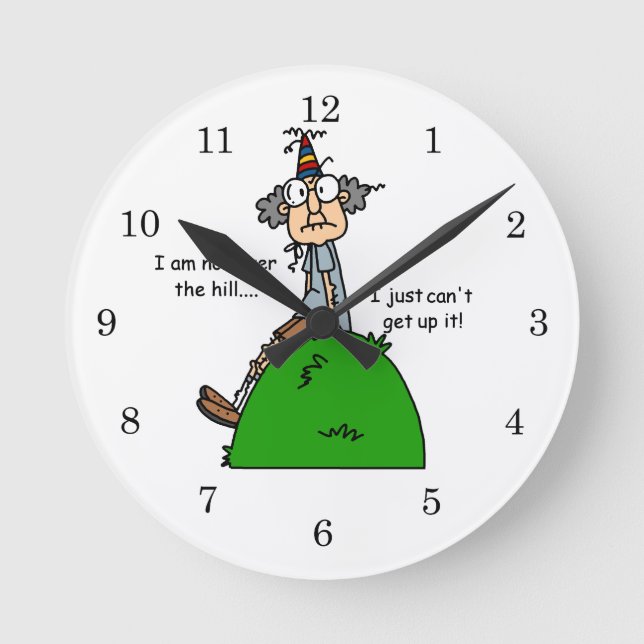 Horloge Ronde Pas au-dessus de l'humour de colline (Recto)
