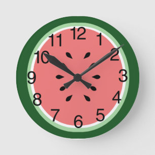 Horloge Ronde Pâte de pastèque