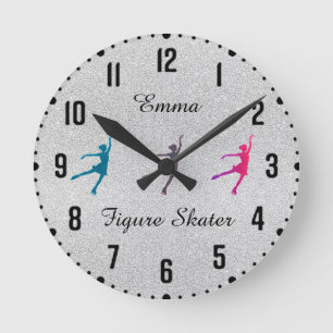 Horloge Ronde Patinage artistique pour filles / Patinage sur gla