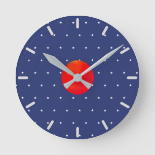 Horloge Ronde Pattern de Star