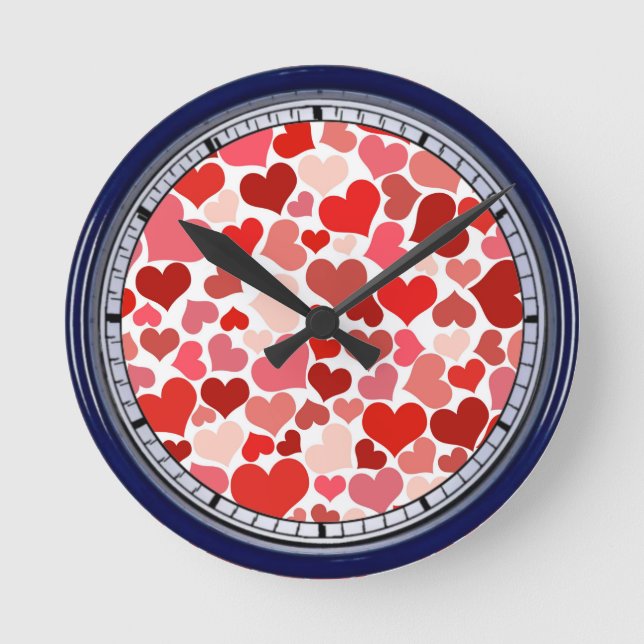 Horloge Ronde Patterns de Valentine (Recto)