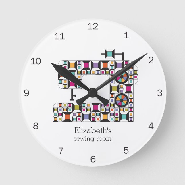 Horloge Ronde Patters de Colorful (Recto)