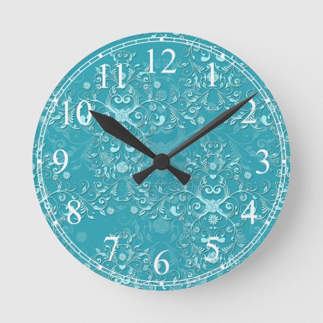 Horloge Ronde Patters de Damask (Recto)