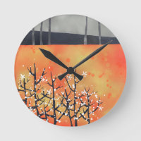 Paysage moderne Art Orange