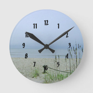 Horloge Ronde Paysage onirique du littoral