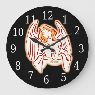 Horloge ronde Peace Angel