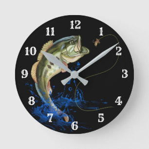Horloge Ronde Pêche au bol de bar