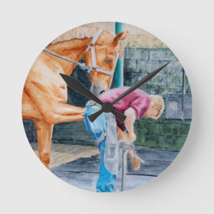 Horloge Ronde Pédicurie de cheval
