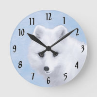 Peinture Arctic Fox - Art original de la faune