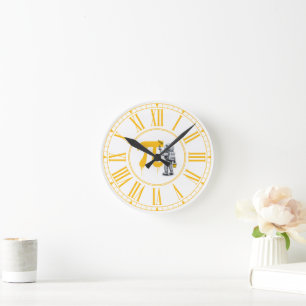 Horloge Ronde Peinture d'astronaute cool Symbole Pi Jour de Pi