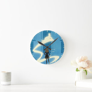 Horloge Ronde Peinture du Patronus d'Hermione Granger