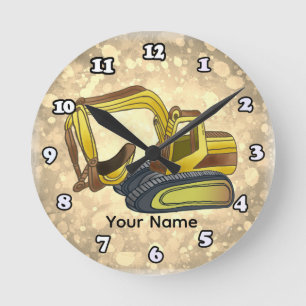 Horloge Ronde Pelle mécanique