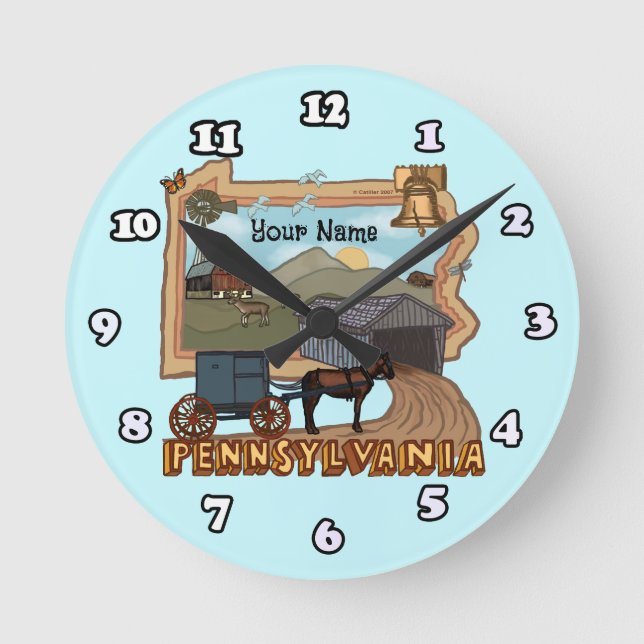 Horloge Ronde Pennsylvanie (Recto)