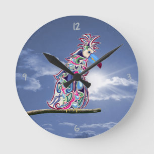 Horloge Ronde Perched Round