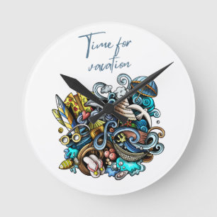 Horloge Ronde période de vacances