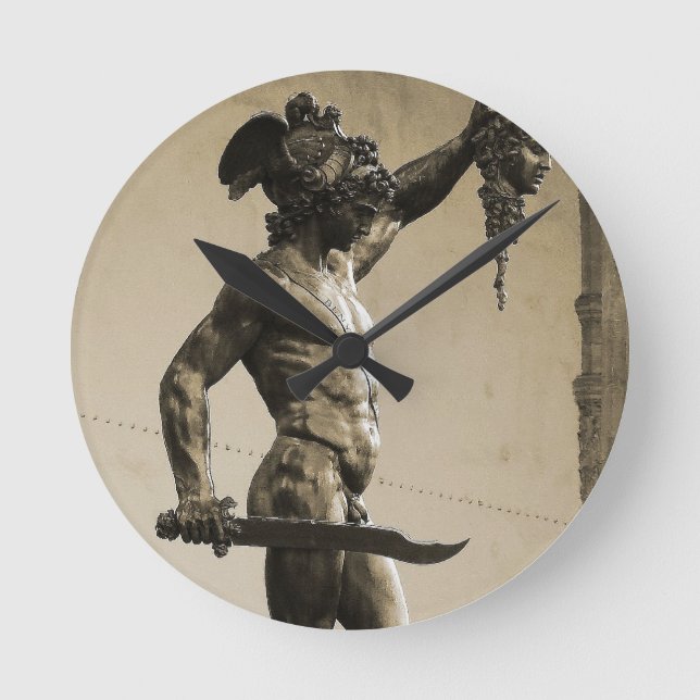 Horloge Ronde Persée avec la tête de Medusa (Recto)