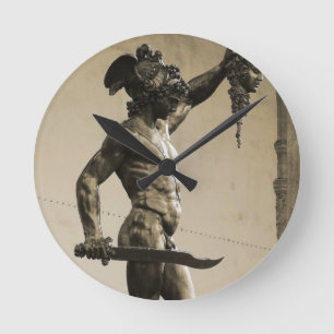 Horloge Ronde Persée avec la tête de Medusa