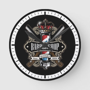 Horloge Ronde Personnalisation de l'élégant logo de la Couronn