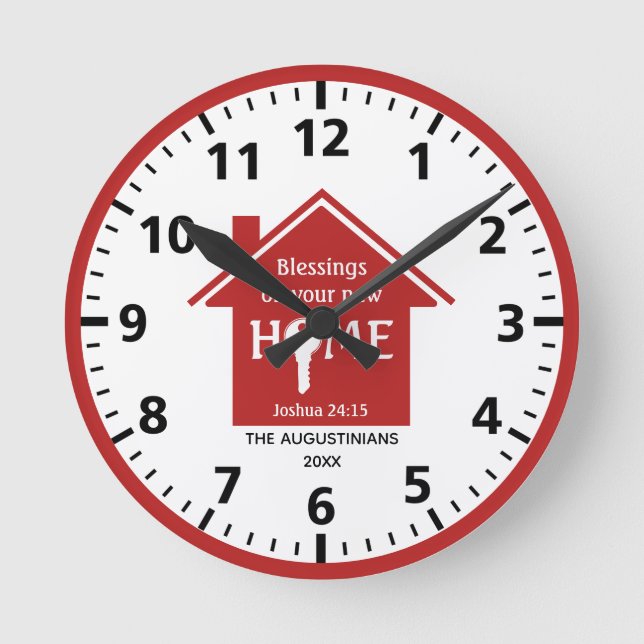 Horloge Ronde Personnalité de la Nouvelle Maison (Recto)
