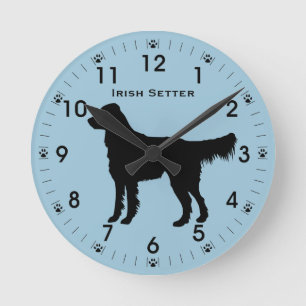 Horloge Ronde Personnalité de l'Irish Setter