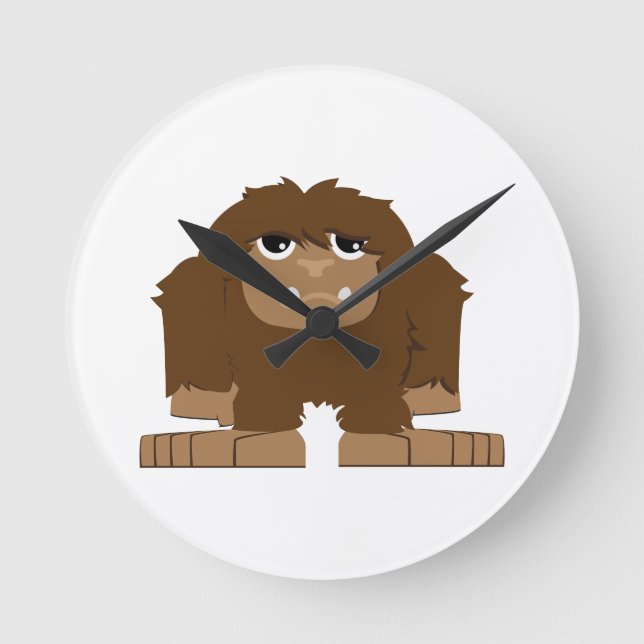 Horloge Ronde Petit Bigfoot mignon (Recto)