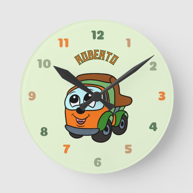Horloge Ronde Petit camion (Recto)