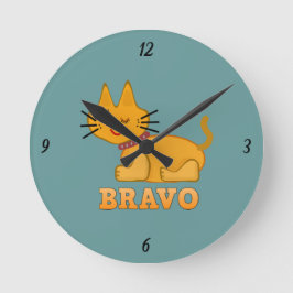 Horloge Ronde Petit tigre mignon animal animal animal animal ani