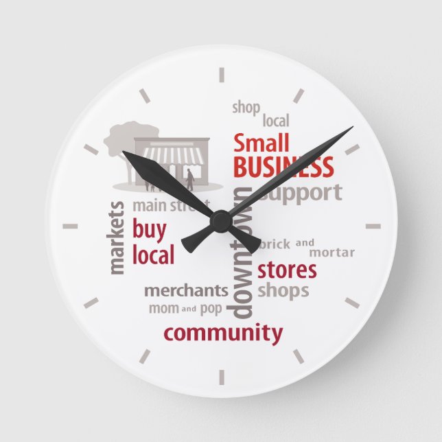 Horloge Ronde Petite Entreprise (Recto)