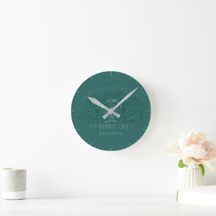 Horloge Ronde Petits pas, grandes aventures - Une vie de Hobbit