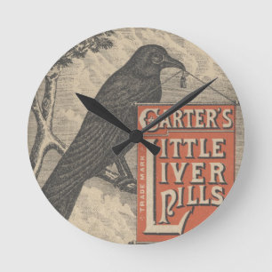Horloge Ronde Peu d'éphémères de pilules du foie de Carter