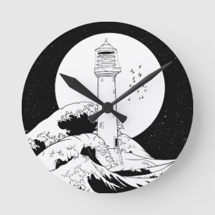 Horloge Ronde Phare de Bell Rock en Écosse