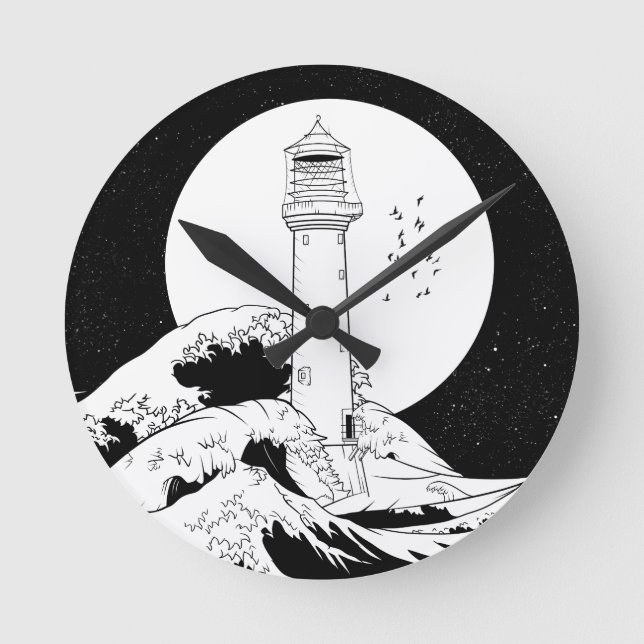 Horloge Ronde Phare de Bell Rock en Écosse (Recto)